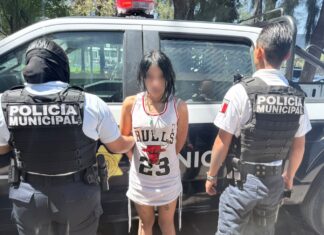 Detienen a una mujer con presunta droga en Hacienda Santa Rosa