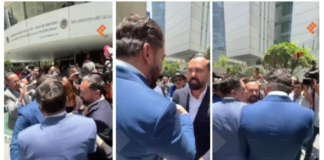 Carlos Gutiérrez y Arturo Ávila, a punto de los golpes en el Senado