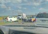 Choque múltiple deja al menos tres heridos sobre la carretera Irapuato-Abasolo