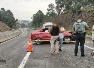 Accidente vial en la carretera Toluca-Palmillas deja saldo de dos lesionados rumbo a San Juan del Río