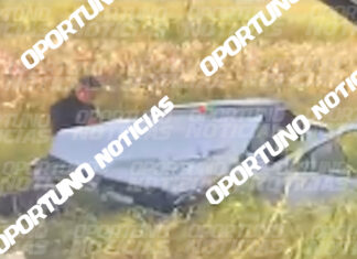 Aparatoso choque múltiple y volcadura en la carretera La Llave-La Estancia San Juan del Río: deja dos lesionados