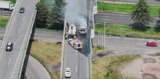 Arde ambulancia en Lerma mientras trasladaba a paciente