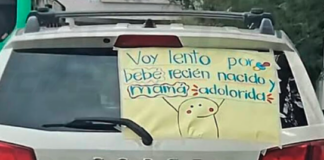 “Voy lento por bebé recién nacido y mamá adolorida”: conductor pide empatía