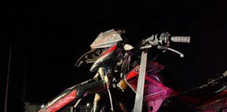 Motociclista resulta gravemente herido tras accidente con dos unidades de carga en la carretera 57