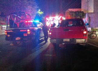 Choque de Camioneta contra moto en Av. Lomas de San Juan, San Juan del Río