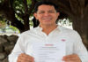 Juan Ángel Flores Bustamante formaliza su registro para buscar la Coordinación de la Cuarta Transformación en Cuernavaca